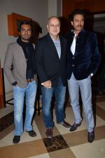 nawazuddin siddiqui, Anupam Kher, Irrfan Khan at Screen Awards Nomination Party in J W Marriott, Mumbai on 7th Jan 2014